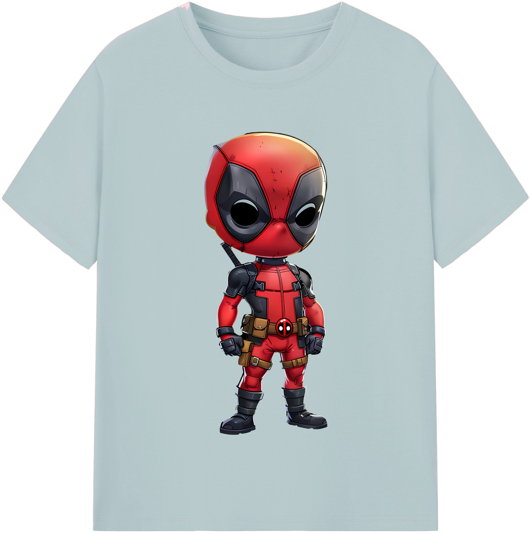（画像用） Deadpool デッドプール 綿100％半袖Tシャツ（フロントプリント）
